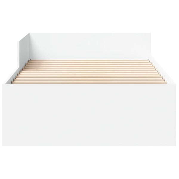 Bettgestell Weiß 90x200 cm