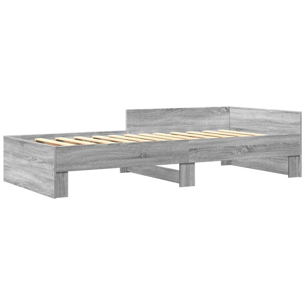 Bettgestell Grau Sonoma 90x200 cm