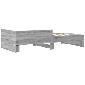 Bettgestell Grau Sonoma 90x200 cm