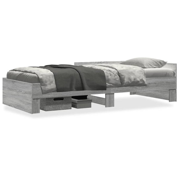 Bettgestell Grau 90x190 cm