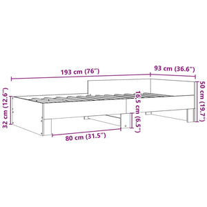 Bettgestell Grau 90x190 cm