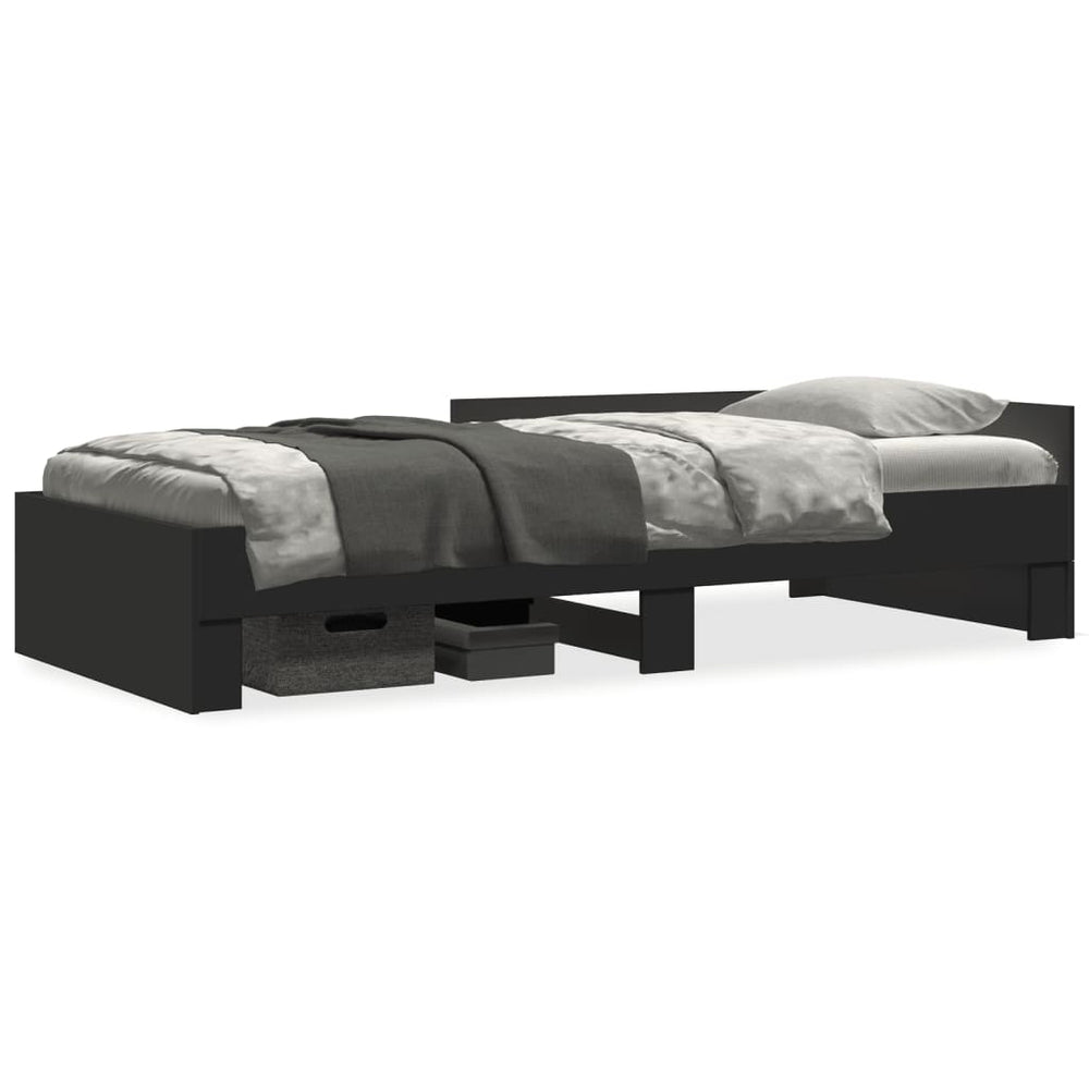 Bettgestell Schwarz 75x190 cm