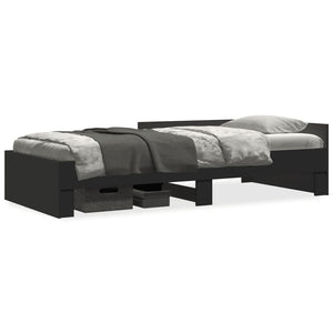 Bettgestell Schwarz 75x190 cm