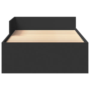 Bettgestell Schwarz 75x190 cm