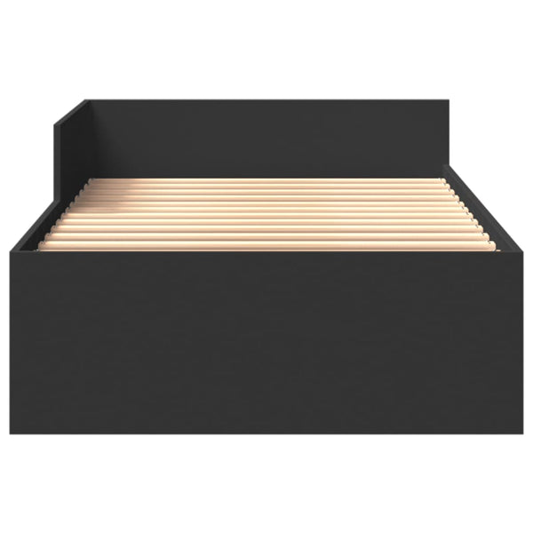 Bettgestell Schwarz 75x190 cm