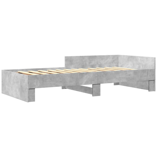 Bettgestell Betongrau 75x190 cm