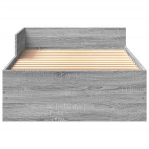 Bettgestell Grau Sonoma 75x190 cm