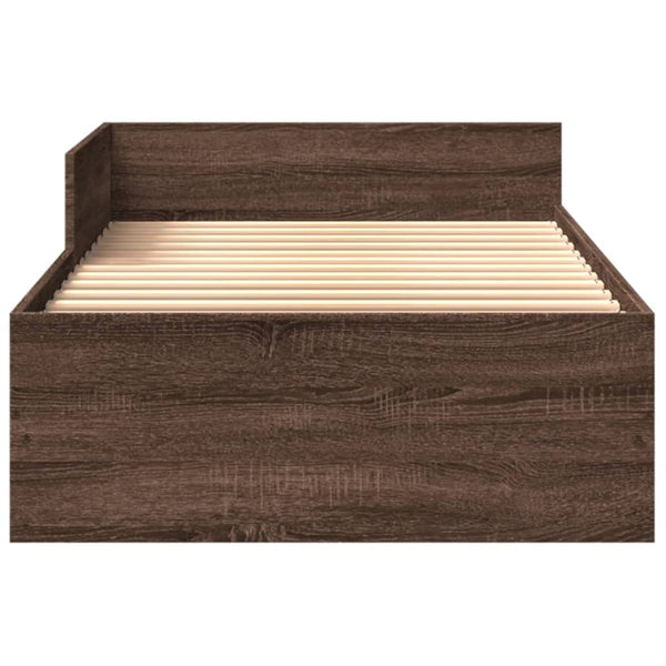 Bettgestell Braun Eiche 75x190 cm