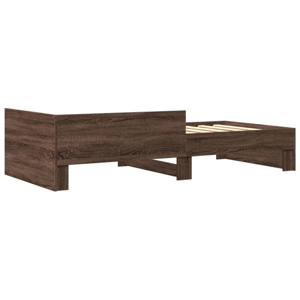 Bettgestell Braun Eiche 75x190 cm