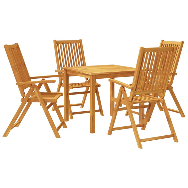 vidaXL Salon de jardin 5 pcs 85x85x74 cm Bois d'acacia massif