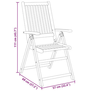vidaXL Salon de jardin 5 pcs 85x85x74 cm Bois d'acacia massif