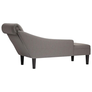 Taupe Chaiselongue mit Rechter Armlehne
