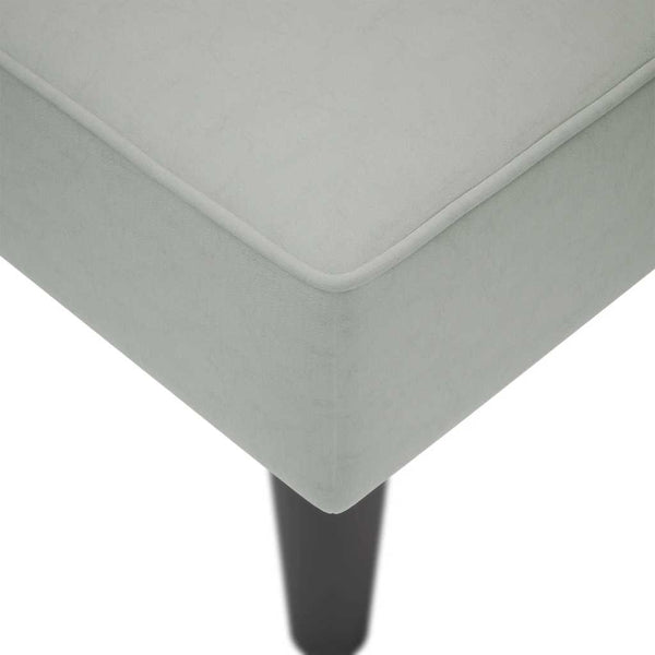 vidaXL Chaise longue avec accoudoir droit Gris clair Velours