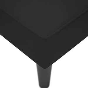 Schwarze Samt Chaiselongue mit Armlehne Rechts
