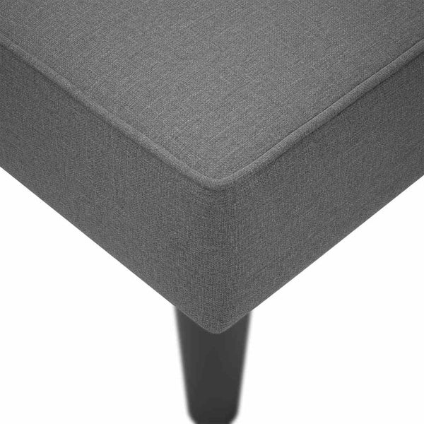 Dunkelgraue Chaiselongue mit Armlehne Rechts