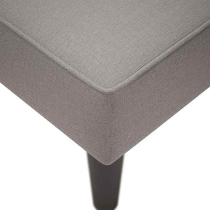 Chaiselongue Taupe Stoff Rechte Armlehne