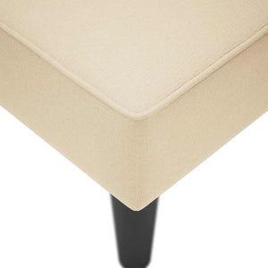 Creme Chaiselongue mit Armlehne Rechts