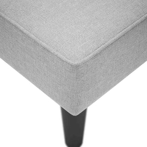 Chaiselongue Wolkengrau mit Armlehne Rechts