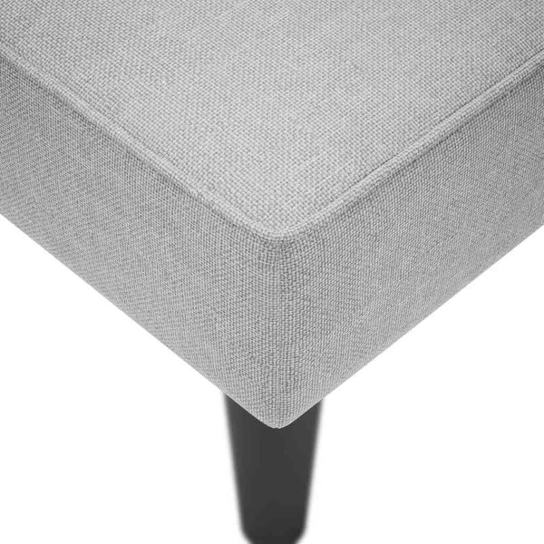 Chaiselongue Wolkengrau mit Armlehne Rechts