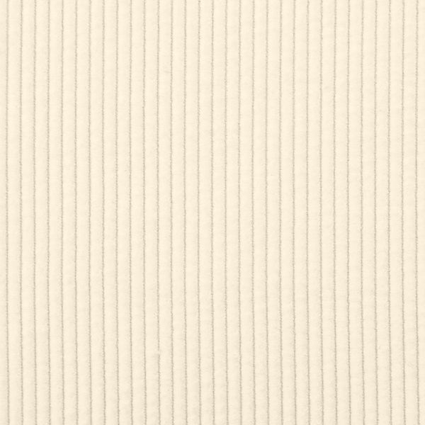 Creme Cord Chaiselongue mit Kissen