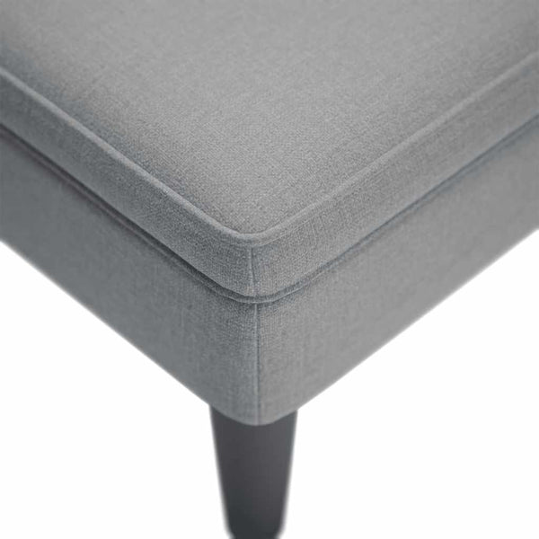 Hellgraue Chaiselongue mit rechter Armlehne