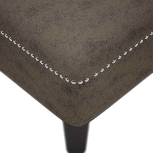 Chaiselongue Grau Kunstleder Rechte Armlehne