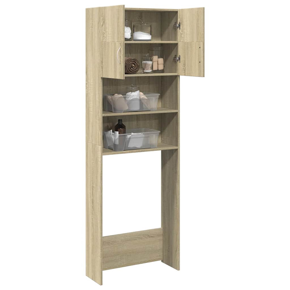 Waschmaschinenschrank Sonoma Eiche 64x25,5x190 cm