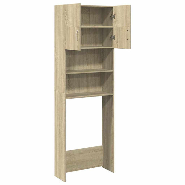 Waschmaschinenschrank Sonoma Eiche 64x25,5x190 cm