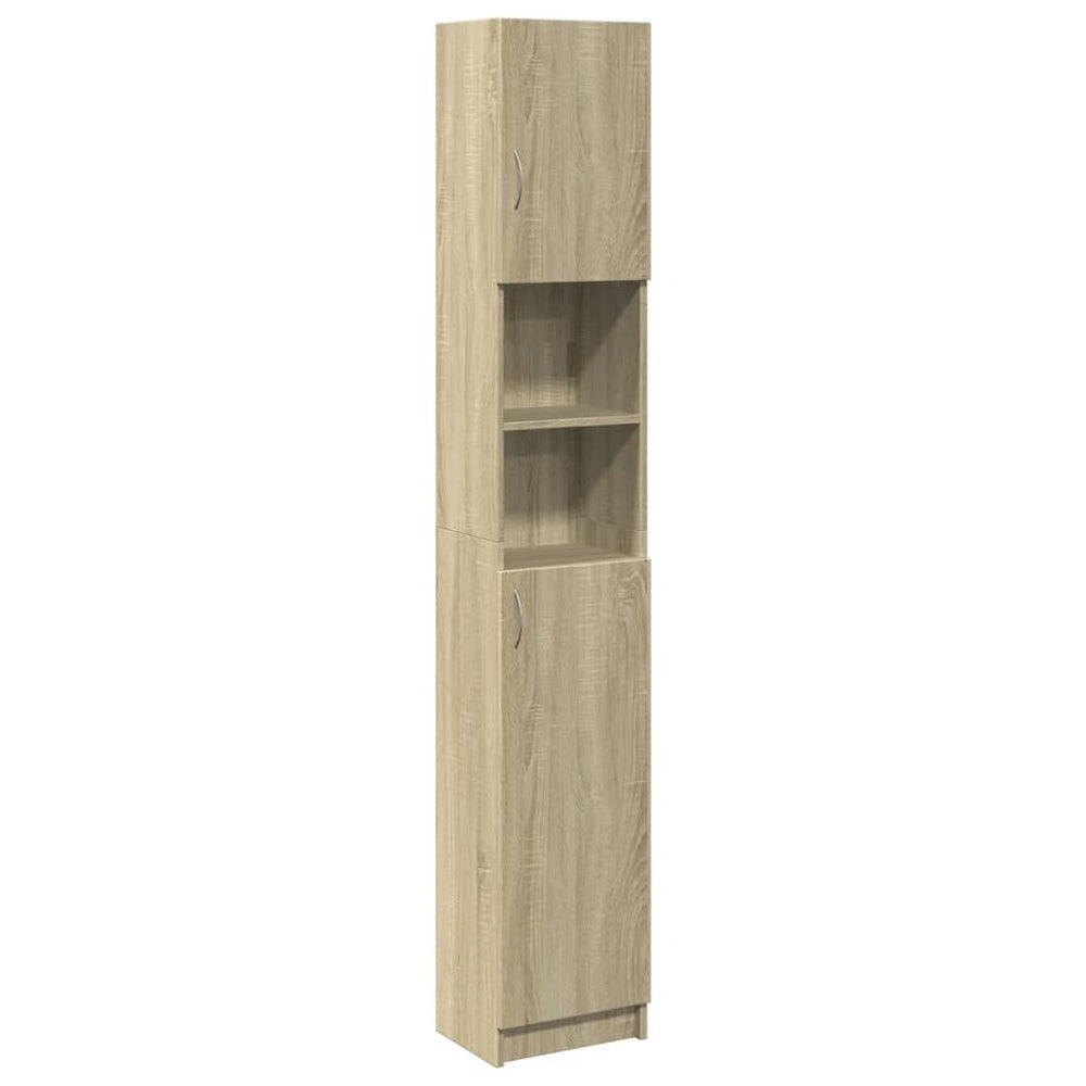Badezimmerschrank Sonoma Eiche 32x25,5x190 cm