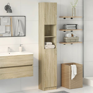 Badezimmerschrank Sonoma Eiche 32x25,5x190 cm
