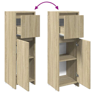 Badezimmerschrank Sonoma Eiche 30x30x95 cm