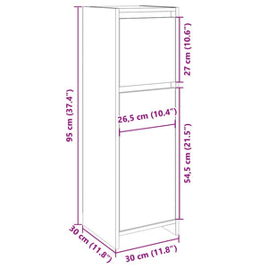 Badezimmerschrank Sonoma Eiche 30x30x95 cm