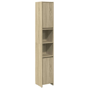 Badezimmerschrank Sonoma Eiche 30x30x183,5cm