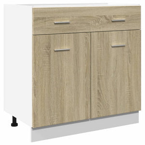 Küchen Unterschrank Lyon Sonoma-Eiche 80 cm