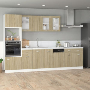 Küchen Unterschrank Lyon Sonoma-Eiche 80 cm