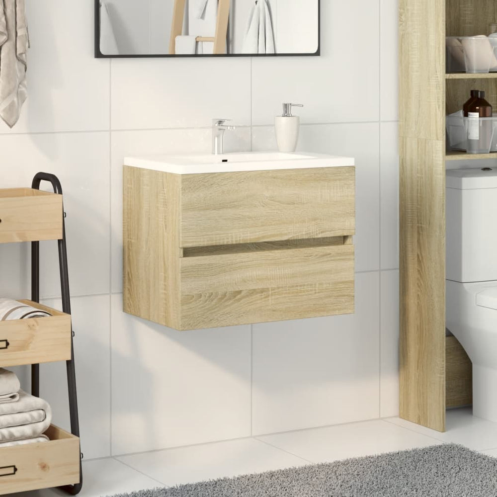 Waschbeckenunterschrank Sonoma-Eiche 60cm