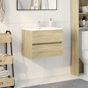 Waschbeckenunterschrank Sonoma-Eiche 60cm