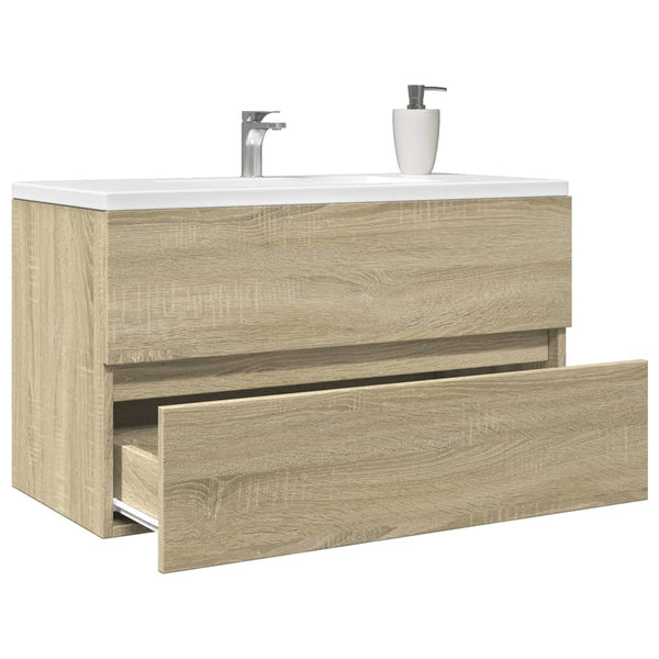 Waschbeckenunterschrank Sonoma-Eiche 80cm