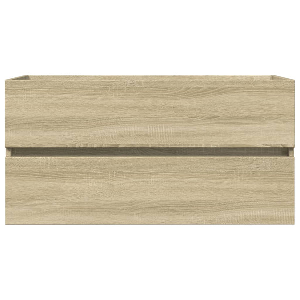 Waschbeckenunterschrank Sonoma-Eiche 90cm