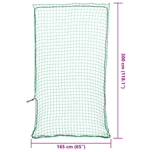 Anhängernetz Grün mit Gummiseil 3x1,65m