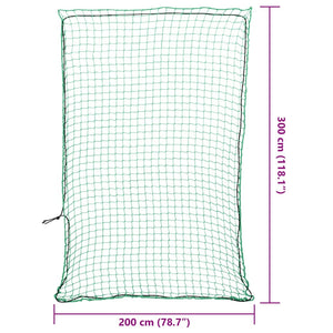 Anhängernetz Grün mit Gummiseil 3x2 m