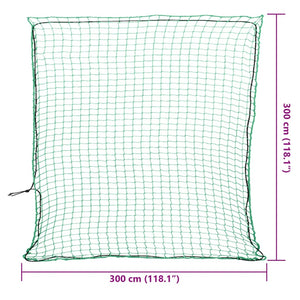 Anhängernetz Grün 3x3 m mit Gummiseil