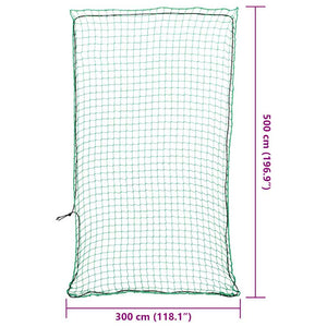 Anhängernetz Grün 5x3 m mit Gummiseil