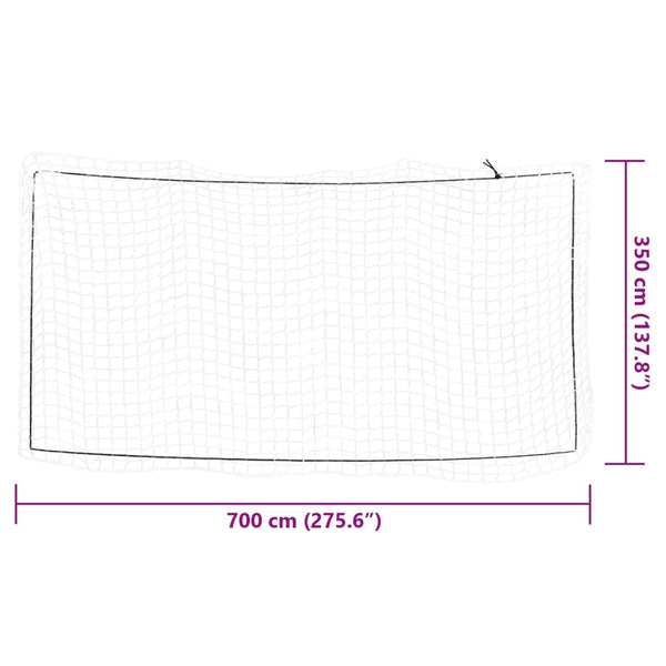 Anhängernetz mit Gummiseil 7x3,5 m
