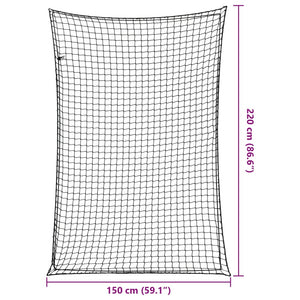 Anhängernetz 2,2x1,5 m mit Gummiseil