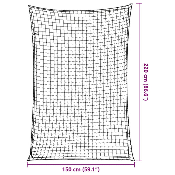 Anhängernetz 2,2x1,5 m mit Gummiseil