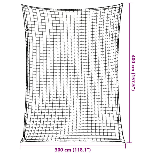 Anhängernetz 4x3 m mit Gummiseil