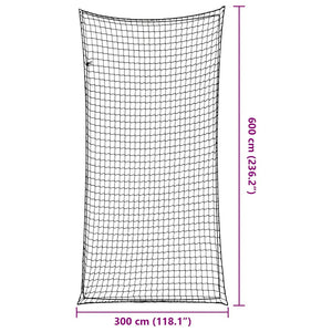 Anhängernetz mit Gummiseil 6x3m