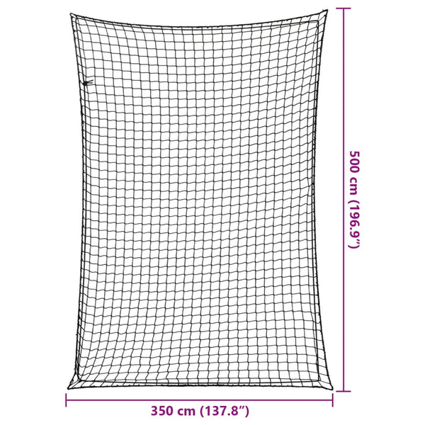 Anhängernetz mit Gummiseil 5x3,5 m