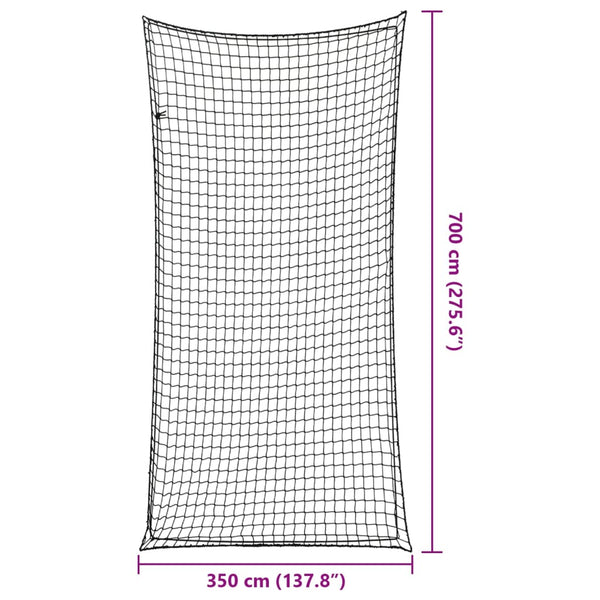 Anhängernetz mit Gummiseil 7x3,5m